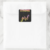 Sticker Carré Strong Girl Pastel Star (Sac)
