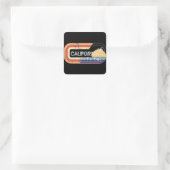Sticker Carré Style California Retro Strewear (Sac)