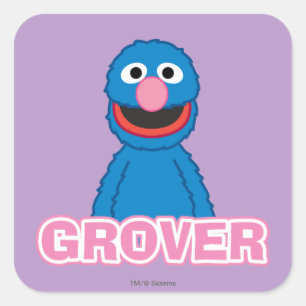 Sticker Carré Style Classique de Grover