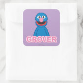 Sticker Carré Style Classique de Grover (Sac)