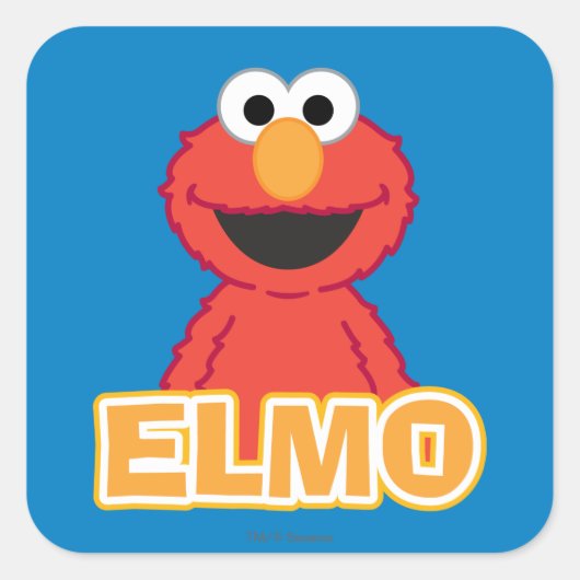 Sticker Carré Style classique Elmo (Devant)