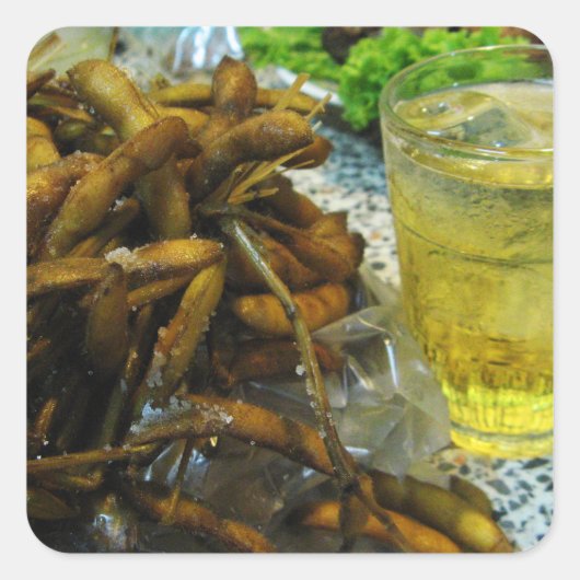 Sticker Carré Style Edamame Thai (Devant)