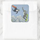 Sticker Carré Style et capacité (Sac)