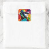 Sticker Carré style gorille (Sac)