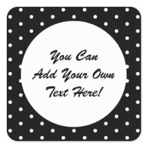 Style rétro Noir et blanc Pois rétro