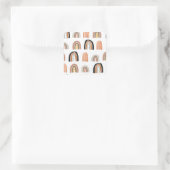 Sticker Carré Style simple Pastel Rainbow pour enfants (Sac)