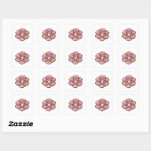 Sticker Carré Style Vinyl Argent Dynamique (Feuille)
