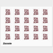 Sticker Carré Style Vinyl Rose ENVISION Unique (Feuille)