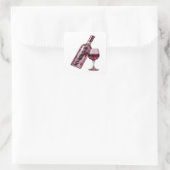Sticker Carré Style vinyle abstrait argent original (Sac)