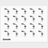 Sticker Carré Style vinyle abstrait argent vibrant (Feuille)