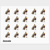 Sticker Carré Style vinyle abstrait argenté croquant (Feuille)