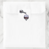 Sticker Carré Style vinyle argenté frais (Sac)