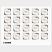 Sticker Carré Succulents rustiques (Feuille)