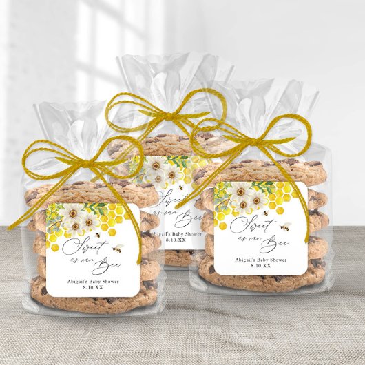 Sticker Carré Sucré comme Can Bee, Honey Bee et Daisy Favoriser