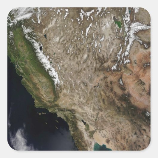 Sticker Carré Sud-Ouest des États-Unis (Devant)