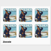 Sticker Carré Suède ~ Lappland (Feuille)