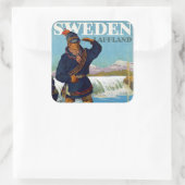 Sticker Carré Suède ~ Lappland (Sac)