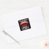 Sticker Carré Suffisamment Compétent Pour Devenir Thérapeute (Enveloppe)