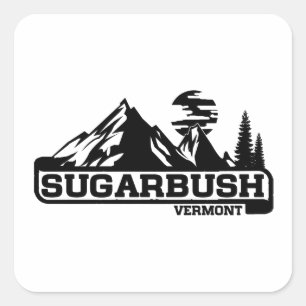 Sticker Carré Sugarbush Vermont