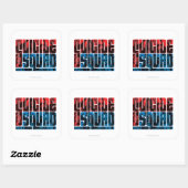 Sticker Carré Suicide Squad | et logo bleu (Feuille)