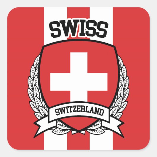 Sticker Carré Suisse (Devant)