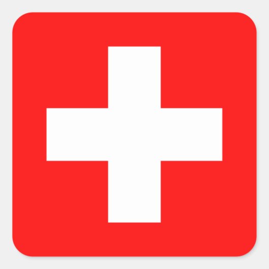 Sticker Carré Suisse (Devant)