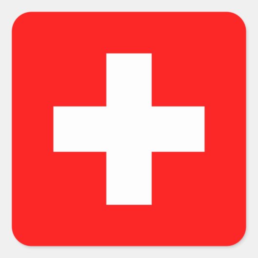 STICKER CARRÉ SUISSE (Devant)