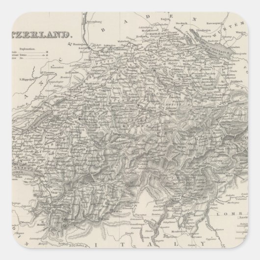 Sticker Carré Suisse 15 (Devant)