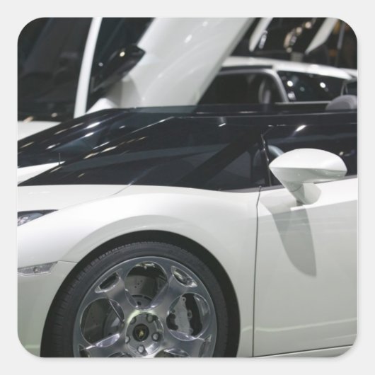 Sticker Carré SUISSE, GENÈVE : 75e Auto 9 Genève (Devant)