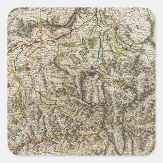 Sticker Carré Suisse - la Suisse (Devant)