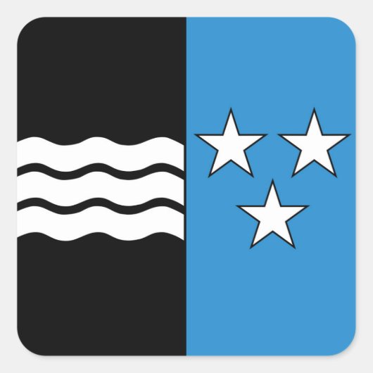 Sticker Carré suisse région canton argogne (Devant)