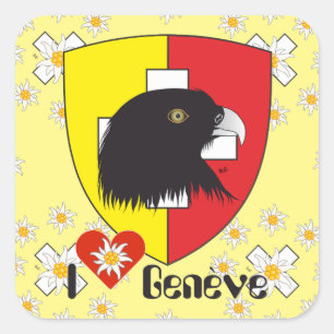 Sticker Carré Suisse Svizzera Svizra Switzerland Kleber