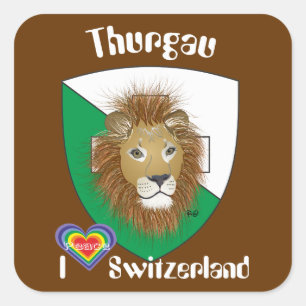 Sticker Carré Suisse Svizzera Svizra Switzerland Kleber