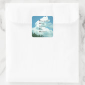 Sticker Carré Suivez Dieu... (Sac)