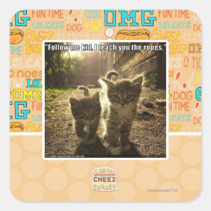 Sticker Carré Suivez-moi mon enfant