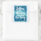 Sticker Carré Suivez votre devis Dreams (Sac)