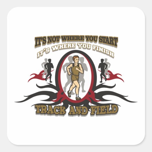 Sticker Carré Suivi et début du champ (Devant)