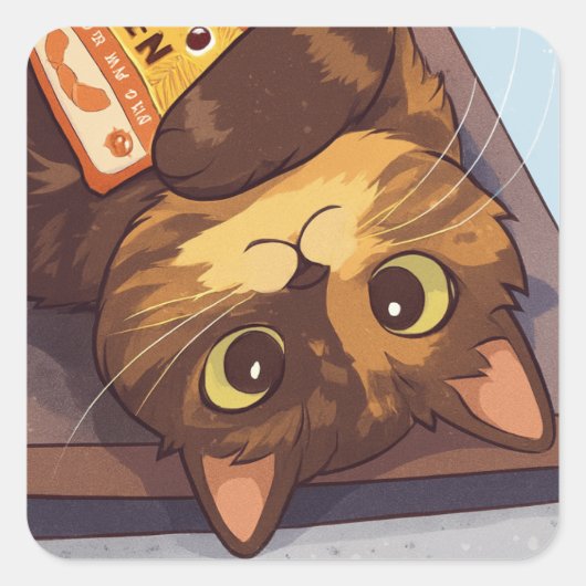 Sticker Carré Suki Loves Ramen Noodles (Devant)