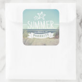 Sticker Carré Summer Beach Paradise (Sac)