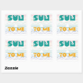 Sticker Carré Sun Me (Feuille)