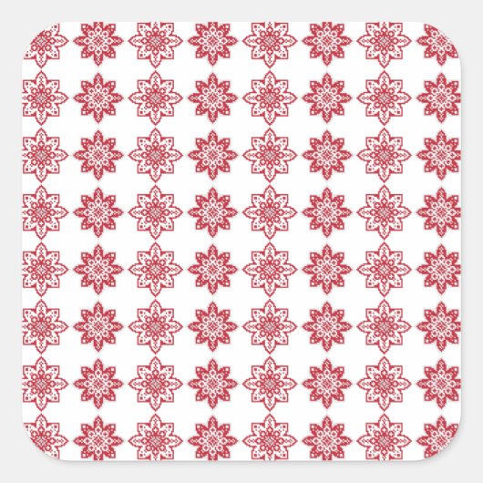 Sticker Carré SUN traditionnel letton motif géométrique IV (Devant)