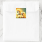 Sticker Carré Sun Unicorne (Sac)
