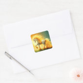 Sticker Carré Sun Unicorne (Enveloppe)