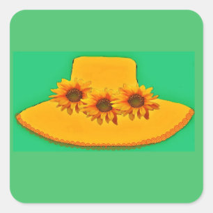 Sticker Carré Sunfleurs Trois