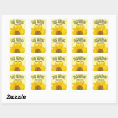 Sticker Carré Sunflower Good Morning Sunshine (Feuille)