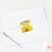 Sticker Carré Sunflower Good Morning Sunshine (Enveloppe)
