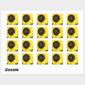 Sticker Carré Sunflower large yellow (Feuille)