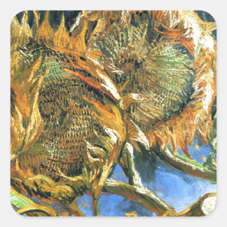 Sticker Carré Sunflowers F. 376 ~ Van Gogh