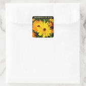 Sticker Carré Sunny Marigold Penser à vous (Sac)