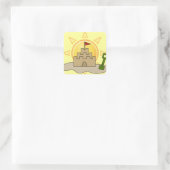 Sticker Carré Sunny Sandcastle (Sac)